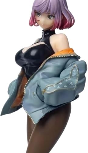 ECCHI Anime-Figur, Hentaii-Figur, bemalter Charaktermodus, Spielzeug, Modell, PVC, Anime, Sammlerstück, 25 cm, Rosa von NOPQRZTU