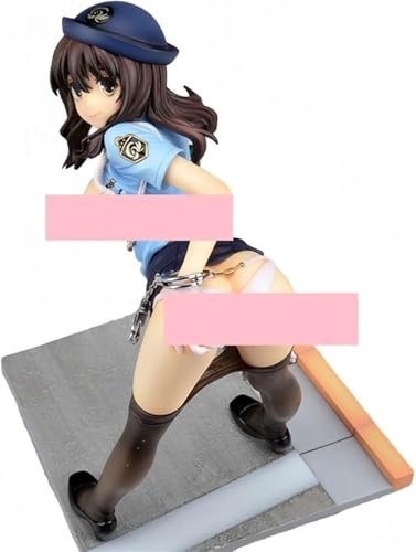 NOPQRZTU 1/7 Love Policewoman Nsfw Figur Ecchi Figur Anime Figur niedliche Puppe Dekoration Modell Cartoon Spielzeugfigur Anime Girl Serie 20 cm (mit Sockel) von NOPQRZTU