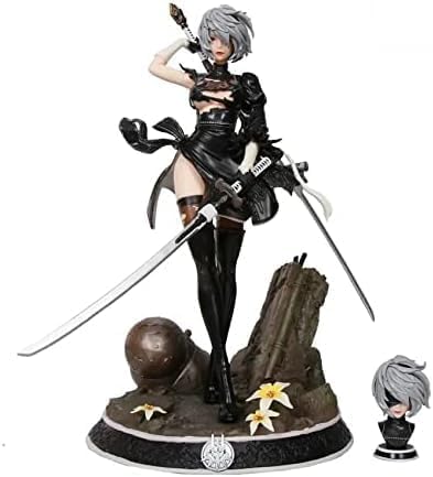 NOPQRZTU 33 cm Anime Games NieR Automata Anime Figur Hunter 2b Yorha Nr. 2 Typ B Schöne Mädchen Actionfigur PVC Ausgezeichnetes Modell Spielzeug Puppe Erwachsene Sammlung Ornamente Statue in von NOPQRZTU