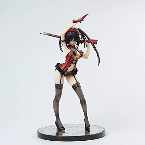 NOPQRZTU Abnehmbare Fabrikpreis Datum A Live Tokisaki Kurumi Nightmare mit Pistole Actionfigur Hübsches Mädchen Puppe Modell Cartoon Charakter Erwachsene Statue Spielzeug Figuren Ornamente von NOPQRZTU