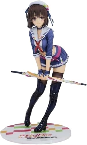 NOPQRZTU Actionfigur ECCHI Figur Anime Figur gemalt Charakter Modell Anime Original Cute Girl Anime Girl Serie Desktop Ornamente Cartoon Serie 22 cm von NOPQRZTU