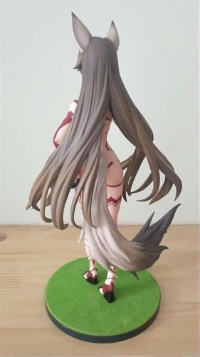 NOPQRZTU Anime-Figur, süßes Fuchsmädchen, Kitsune Mimi-san 1/5 Actionfigur, Anime-Charakter-Modell/Statue, PVC-Figuren, Erwachsenen-Spielzeug/Puppen, Anime-Kollektion, 32 cm von NOPQRZTU