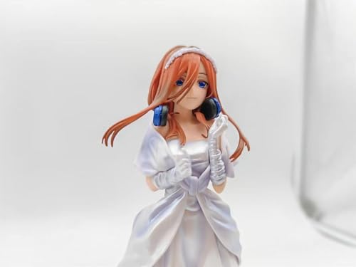 NOPQRZTU Anime Girl Figure 24CM Limited Edition Japanese Anime Figure Wedding Dress Miku Action Figure Collectibles Model Toy Figure Ornament Statue Children's Gift von NOPQRZTU