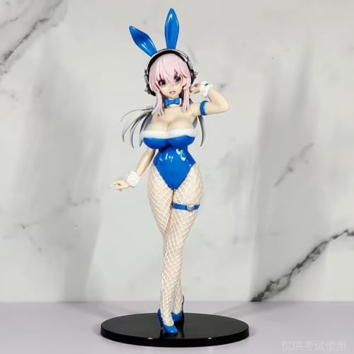 NOPQRZTU Anime Girl Figure New Crazy Popular Classic Anime Child SUPERSONICO Bunny Pretty Girl Aldult Otaku PVC Action Figure Toys Model Statue Desktop Statue Ornament von NOPQRZTU