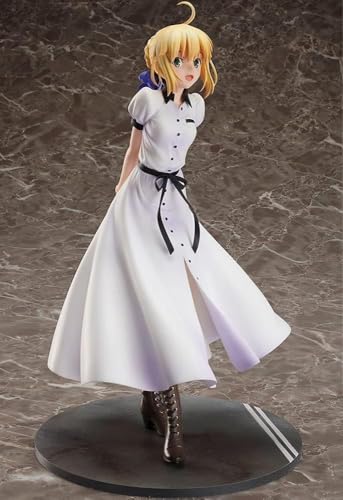 NOPQRZTU Anime-Mädchen-Figur, 24 cm, japanisches Anime-Fate/Stay Night Saber Altria Pendragon, britischer Reiseberuf, bemalte PVC-Actionfigur, Statue, Ornament, Modell, Puppe, Geschenk, japanische von NOPQRZTU