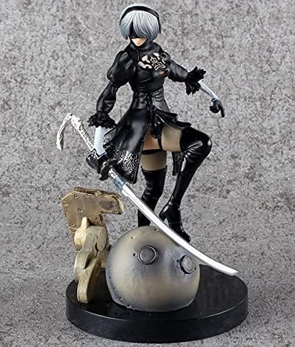 NOPQRZTU Anime PS4 Game Automata NieR Yorha No.2 Tipo B 2B Figura de acción de PVC de 15 cm, modelo de juguetes hechos a mano de la colección de estatuas von NOPQRZTU