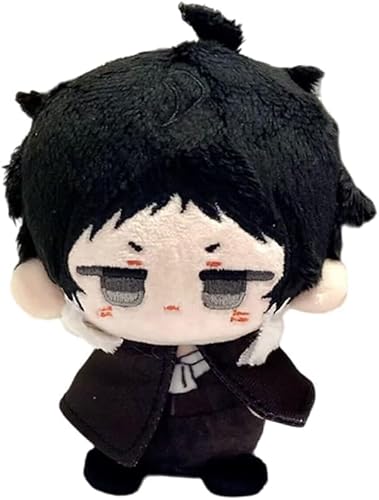 NOPQRZTU Anime Plüsch Schlüsselanhänger, 4 Zoll süße Plüschpuppe, Cosplay Anhänger für Rucksack Schlüssel, Dazai Osamu Chuuya Rampo von NOPQRZTU