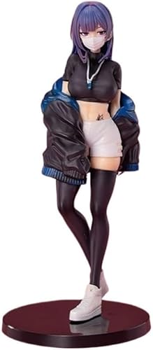 NOPQRZTU ECCHI Figur Masked Girl-Yuna/Anime-Figur, Hentai-Figur/Actionfigur/bemaltes Charaktermodell/Spielzeugmodell, 22 m von NOPQRZTU