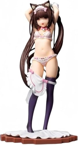 NOPQRZTU Ecchi Anime Figur Vanilla/Schokolade 1/7 Actionfiguren Comic Charakter Modell Anime Peripherals Sammlungen Geschenk für Fans 24cm (Vanilla) von NOPQRZTU