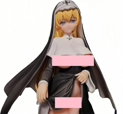 NOPQRZTU Ecchi Anime Figuren Hentai Figur nsfw Figur Nonne Serie Niedliche Mädchen Anime Girl Collection Figur Spielzeug Cartoon Collection 27 cm von NOPQRZTU