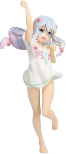 NOPQRZTU Ecchi Figur, Anime Girl Izumi Sagiri Anime Charaktere Anime Statue Sammlermodell Bemalte Figur Puppe Geschenk 9,4 Zoll (Transparenter Boden) von NOPQRZTU