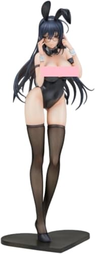 NOPQRZTU Ecchi Figur Hentai Figur Nsfw Anime Mädchen Figur Niedliche Puppe Dekor Modell Cartoon Anime Girl Collection 30cm/11.8'' (Schwarz) von NOPQRZTU