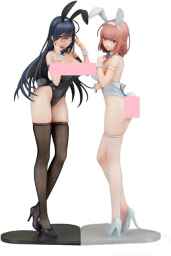 NOPQRZTU Ecchi Figur Hentai Figur Nsfw Anime Mädchen Figur Niedliche Puppe Dekor Modell Cartoon Anime Girl Collection 30cm/11.8'' (Schwarz) von NOPQRZTU