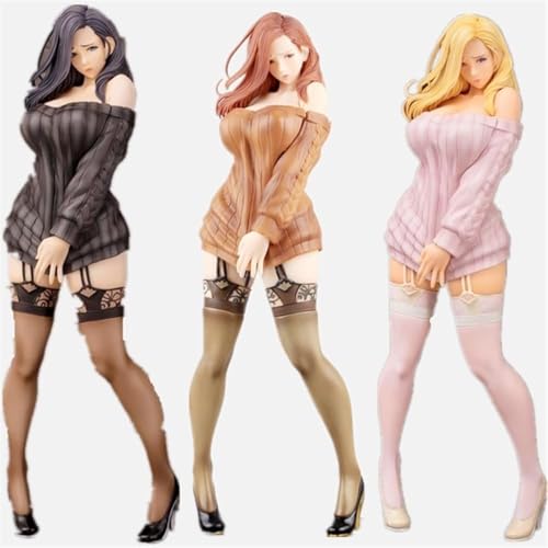 NOPQRZTU Ecchi Original Character Anime Figure - Kujo Shiho Oda Character Anime Collectible Cute Doll Model Gift for Adults Height 30cm Pink von NOPQRZTU