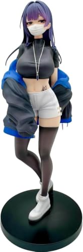 NOPQRZTU Figure Anime Girl Figure Original - Mask Shoujo Yuna - 1/7 Figure/Statue Toy/Model Collection/Japanese Manga Character/PVC/Action Figurines/22cm/8.6inch von NOPQRZTU