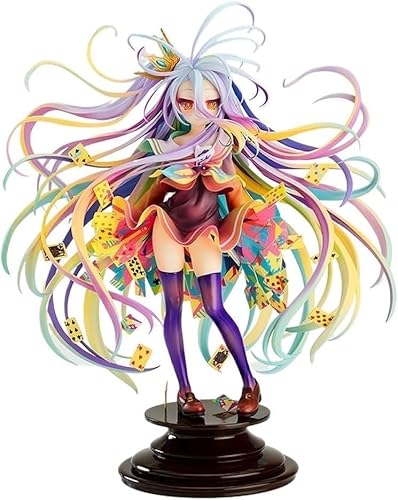 NOPQRZTU No Game No Life Shiro - Yuu Kamiya - Figura de acción de 1/7, figura de anime/modelo de personaje pintado/modelo de juguete/PVC/artículo de coleccionista de anime 27 cm von NOPQRZTU