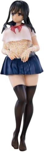 NOPQRZTU Nsfw Curtain-chan Jk Student Uniform Ecchi Figur Hentai Figur Anime Mädchen Figur Niedliche Puppe Dekor Modell Cartoon Anime Mädchen Kollektion 26 cm von NOPQRZTU