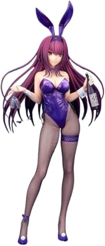 NOPQRZTU Nsfw Figur Ecchi Figur Anime Figur 1/6 Scathach-Bunny Girl (weiche Brust), niedliche Puppe, Dekoration, Modell, Cartoon-Spielzeugfigur, Anime-Girl-Serie, 28 cm von NOPQRZTU