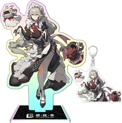 NOPQRZTU Zenless Zone Zero Stand-Up Keychain Set Anime Acryl Display Ständer Ellen Joe Zhu Yuan Schlüsselanhänger von NOPQRZTU