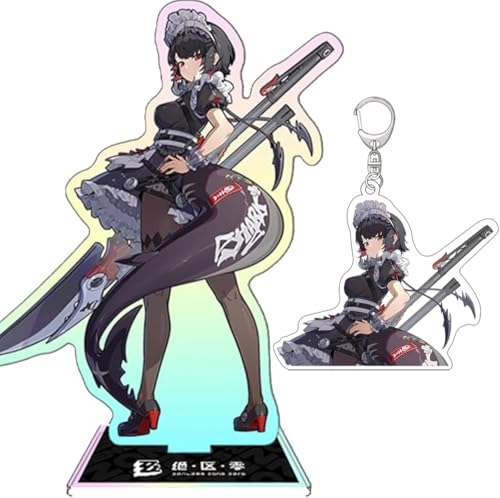 NOPQRZTU Zenless Zone Zero Stand-Up Keychain Set Anime Acryl Display Ständer Ellen Joe Zhu Yuan Schlüsselanhänger von NOPQRZTU