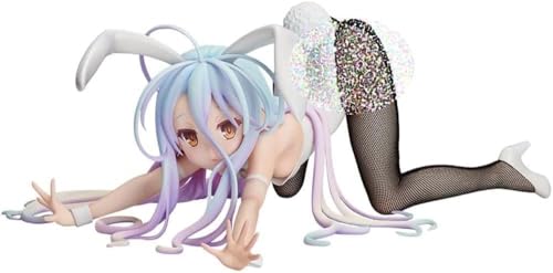 No Game No Life - Shiro - 1/4 Bunny Ver Actionfigur/Anime-Figur nsfw Figur gemaltes Charaktermodell/Spielzeugmodell/PVC/Anime-Sammlerartikel, 12 cm von NOPQRZTU