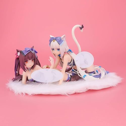 Vanilla & Chocola Actionfigur/ECCHI-Figur/Anime-Figur/bemaltes Charaktermodell/Spielzeugmodell/PVC/Anime-Sammelstück (Chocola) von NOPQRZTU