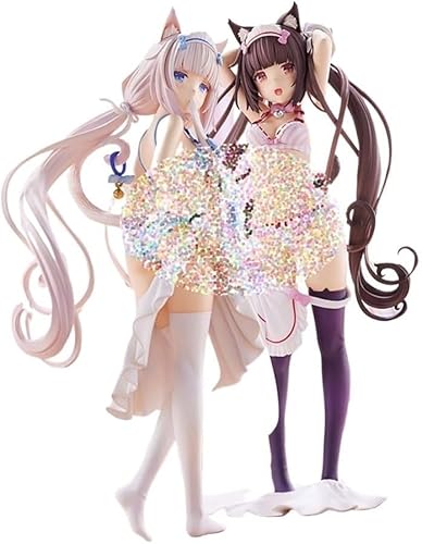 Vanilla & Chocola Lovely Sweets Time 1/7 Actionfigur/ECCHI-Figur/Anime-Figur/bemaltes Charaktermodell/Spielzeugmodell/PVC/Anime-Sammelstück (Chocola) von NOPQRZTU