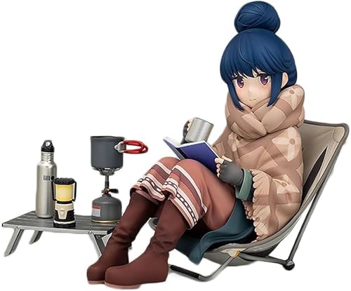 Yuru Camp Rin Shima 1/7 Actionfigur/ECCHI Figur/Anime Figur/Bemaltes Charaktermodell/Spielzeugmodell/PVC/Anime Sammlerstück 12cm/4.7in von NOPQRZTU