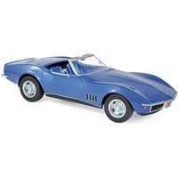 NOREV 189035 1:18 Chevrolet Corvette Convertible 1969 - Blue metallic von NOREV