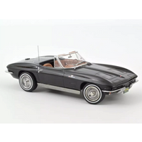 NOREV 189055 1:18 Chevrolet Corvette Sting Ray Cabriolet 1963 - Black von NOREV