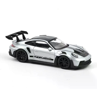 NOREV 750049 1:43 Porsche 911 GT3 RS 2022 Silver and Black stickers Jet-car von NOREV