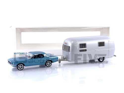 NOREV - Für Mustang mit Trailer Airstream - 1968-1/43, Blue Metallic NOREV - Für Mustang mit Trailer Airstream - 1968-1/43, Blue Metallic von Norev