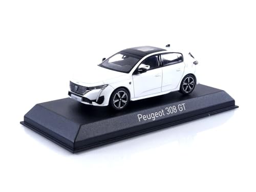 MODELLINO IN Scala COMPATIBILE Con Peugeot 308 GT 2021 Pearl White 1:43 NOREV NV473934 von NOREV