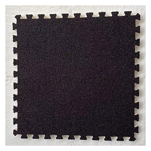 Schaumstoff-Puzzlematte, 16-tlg. ineinandergreifende Bodenmatte aus verdicktem Plüschschaum, flauschige quadratische Schaumstoff-Bodenfliesen, 61 x 61 cm, weiche, rutschfeste ineinandergreifende Schau von NOURIS