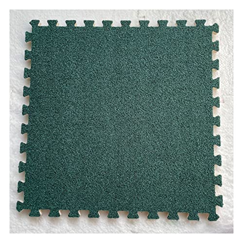 Schaumstoff-Puzzlematte, 16-tlg. ineinandergreifende Bodenmatte aus verdicktem Plüschschaum, flauschige quadratische Schaumstoff-Bodenfliesen, 61 x 61 cm, weiche, rutschfeste ineinandergreifende Schau von NOURIS