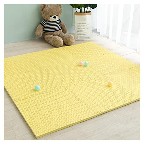 Schaumstoff-Puzzlematte, 9-teiliges Schaumstoff-Puzzlematte, ineinandergreifende Schaumstofffliesen, Splice-Krabbelmatte, dicke Anti-Fall-Bodenmatten for Schlafzimmer und Nachttisch, ineinandergreifen von NOURIS