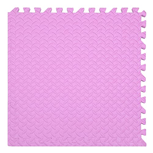 Schaumstoff-Puzzlematte, Schaumstoff-Puzzlematte 20-teilig, ineinander greifende Schaumstoff-Bodenmatte, Klettermatte, weiche Bodenfliesen for Zuhause, Schlafzimmer, 2,5 cm dick, 60 x 60 Zoll Spielmat von NOURIS