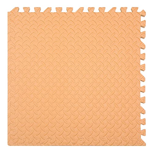 Schaumstoff-Puzzlematte, Schaumstoff-Puzzlematte 20-teilig, ineinander greifende Schaumstoff-Bodenmatte, Klettermatte, weiche Bodenfliesen for Zuhause, Schlafzimmer, 2,5 cm dick, 60 x 60 Zoll Spielmat von NOURIS