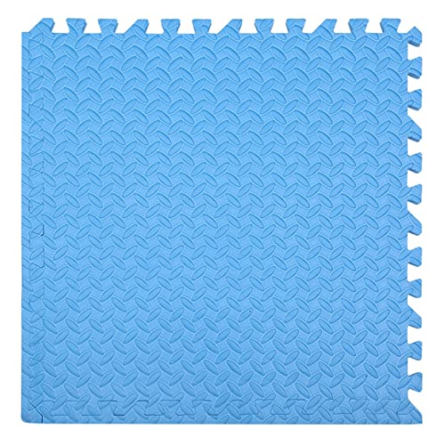 Schaumstoff-Puzzlematte, Schaumstoff-Puzzlematte 20-teilig, ineinander greifende Schaumstoff-Bodenmatte, Klettermatte, weiche Bodenfliesen for Zuhause, Schlafzimmer, 2,5 cm dick, 60 x 60 Zoll Spielmat von NOURIS