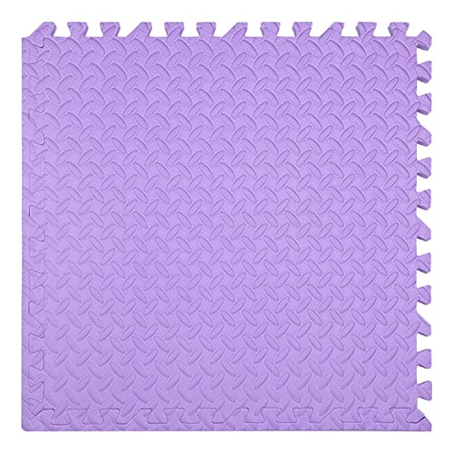 Schaumstoff-Puzzlematte, Schaumstoff-Puzzlematte 20-teilig, ineinander greifende Schaumstoff-Bodenmatte, Klettermatte, weiche Bodenfliesen for Zuhause, Schlafzimmer, 2,5 cm dick, 60 x 60 Zoll Spielmat von NOURIS