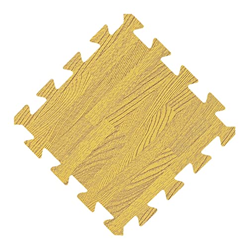 Schaumstoff-Puzzlematte, ineinandergreifende bedruckte EVA-Schaumstoffmatten mit Holzmaserung, Trainingsspielmatte for Wohnzimmer, Schlafzimmer, Fitnessstudio, Zuhause, schützende Bodenfliesen, Puzzle von NOURIS