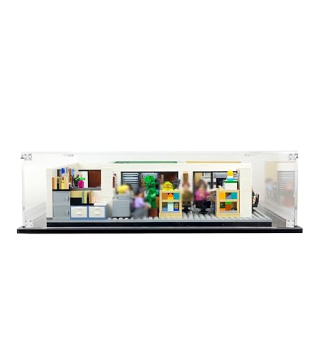 NOVDA Acryl-Vitrine für Lego Ideas Das Büro 21336, staubdichte Vitrine für Lego 21336, Größe: 35 x 30 x 20 cm (Modell Nicht im Lieferumfang enthalten) von NOVDA