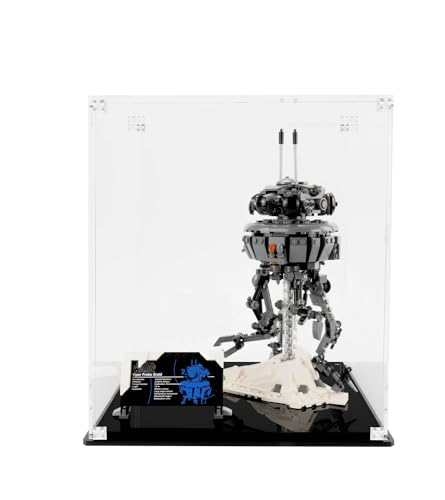 NOVDA Acryl-Vitrine für Lego Imperial Probe Droid 75306, staubdichte Vitrine für Lego 75306, Größe: 30 x 15 x 40 cm (Modell Nicht im Lieferumfang enthalten) von NOVDA