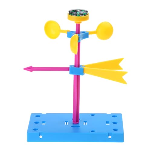 1Set Kunststoff Windfahne Modell Handgemachte Anemometer Geschwindigkeit Messung Spielzeug Für Kinder Physik Experiment Supp von NPYQ