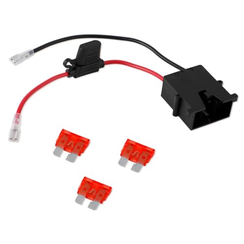 Ersatz Kabelbaumstecker, 12 AWG Kabelbaumstecker für Spielzeugautos mit 3 Sicherungen Kompatibel mit Power Wheels Fisher Price 12-Volt-Batterie von NQEUEPN