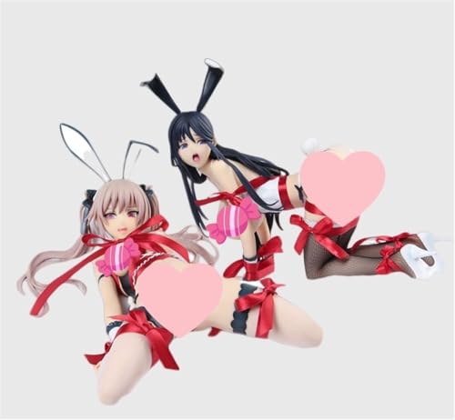 NSFWFIGUCI 1/4 Bunny Girl Ecchi Figur Hentai Figur nsfw Anime Girl Figur Süße Puppe Dekor Modell Cartoon Anime Girl Collection 31cm/12in(2pcs-Hard Chest) von NSFWFIGUCI