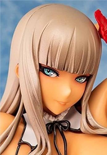 NSFWFIGUCI 1/6 Ecchi Figur Hentai Figur nsfw Anime Girl Figur Niedliche Puppe Dekor Modell Cartoon Anime Girl Collection 14,5 cm/5,5 Zoll(Gray Hair) von NSFWFIGUCI