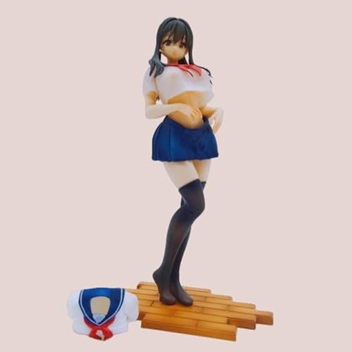 NSFWFIGUCI 10,2 Zoll Jk-Studentenuniform Ecchi-Figur Anime-Mädchenfigur, Waifu-Figur, Hentaii-Figur, Dekorationsornamente, Nime-Sammlung, Puppengeschenk, Modellspielzeug, 26 cm von NSFWFIGUCI