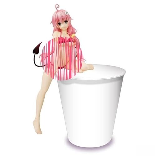 NSFWFIGUCI 6,3 Zoll Lala-Nudelstopper-Figur, AEcchi-Figur, Anime-Mädchen-Figur, Waifu-Figur, Hentaii-Figur, Dekorationsornamente, Anime-Kollektion, Puppengeschenk, Modellspielzeug (ohne Tasse) von NSFWFIGUCI