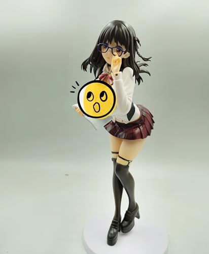 NSFWFIGUCI 9,4 Zoll Bibliothekarin ManagerEcchi Figur Anime Mädchen Figur, Waifu Figur, Hentaii Figur, Dekoration Ornamente Nime Sammlung Puppe Geschenk Modell Spielzeug von NSFWFIGUCI